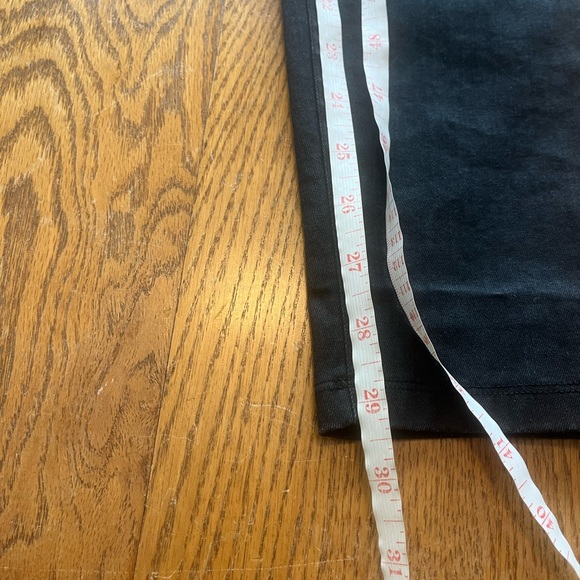 Eileen Fisher Black Coated Pull On High Rise Slim Fit Trouser Pants Size S - Picture 4 of 9